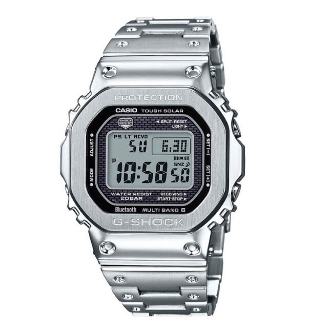 G-SHOCK(ジーショック)のG-SHOCK GMW-B5000D-1JF フルメタルシルバー メンズの時計(腕時計(デジタル))の商品写真