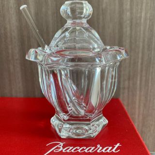 バカラ(Baccarat)のバカラ ミズーリ マスタードポット シュガーポット スプーン付き(食器)