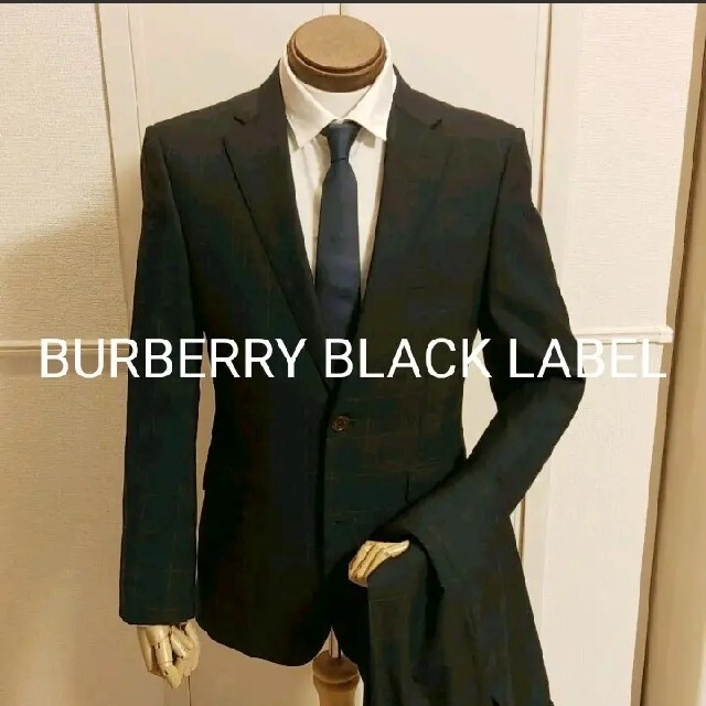 BURBERRY BLACK LABEL - 【レア 美品】バーバリーチェック折柄スーツ 36R BURBERRY