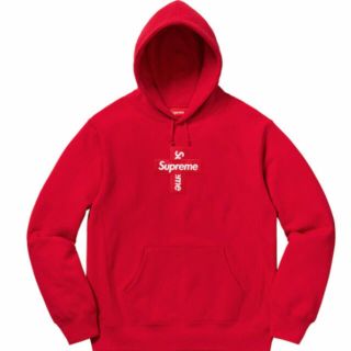 シュプリーム(Supreme)のsupreme cross box logo hooded sweatshirt(パーカー)