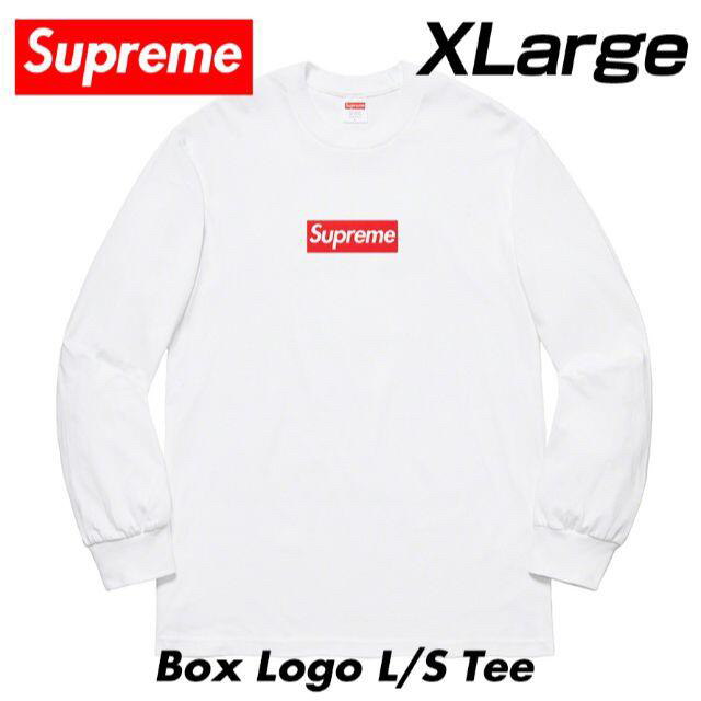 Supreme Box Logo L/S Tee White XL  国内正規品White白サイズ