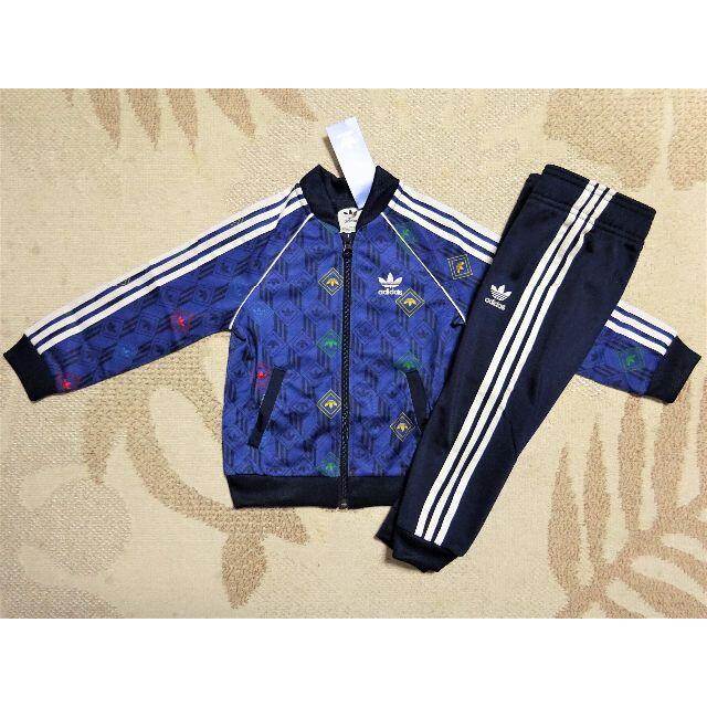 新品★90★adidas アディダスオリジナルス★ジャージ上下★ブルー青 ③