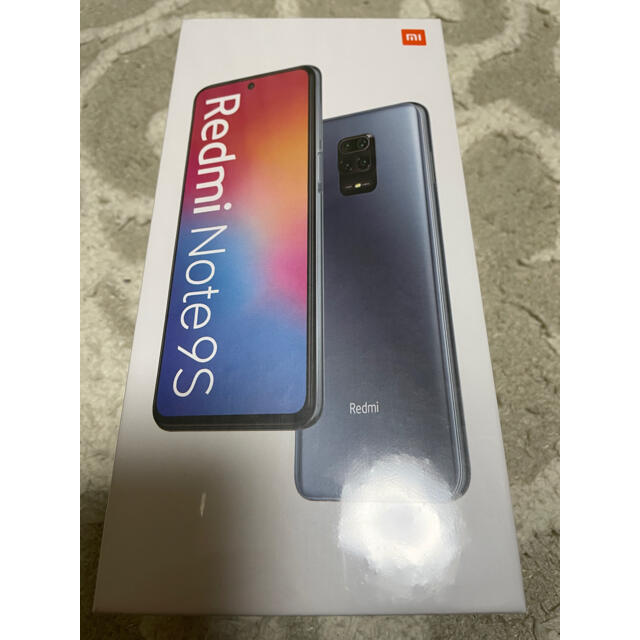 新品未開封 Xiaomi Redmi Note 9S 本体 グレー 国内版4GBROM