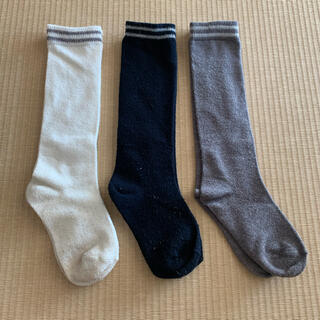 ニシマツヤ(西松屋)の新品混　ハイソックス3足セット15-20cm(靴下/タイツ)