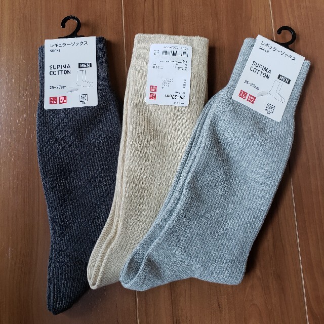 UNIQLO - ☆新品☆ユニクロ メンズソックス3足セット 靴下 25cm～27cmの通販 by uc703's shop｜ユニクロならラクマ