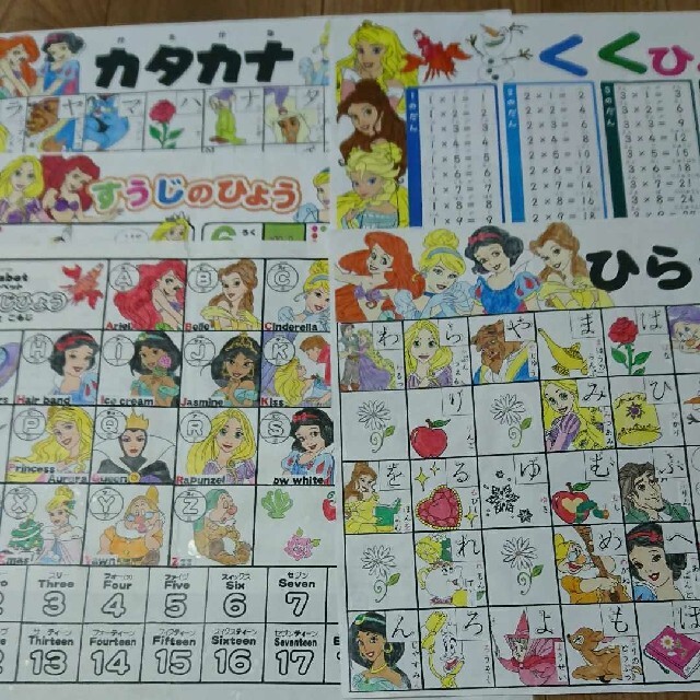 ひらがな・カタカナ・数字・アルファベット・九九表 オーダーページ♥️キッズ/ベビー/マタニティ