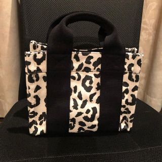 マウジー(moussy)の新品未使用 moussy キャンバスバッグ ヒョウ柄(トートバッグ)