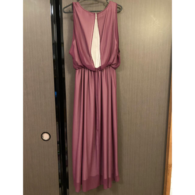 Aga パーティドレス　ピンクパープル　9号(M) レディースのフォーマル/ドレス(ミディアムドレス)の商品写真