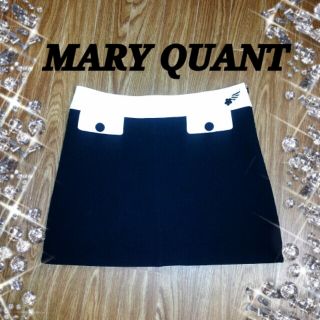 マリークワント(MARY QUANT)のMARY QUANT☆ブローチ付きSK(ミニスカート)