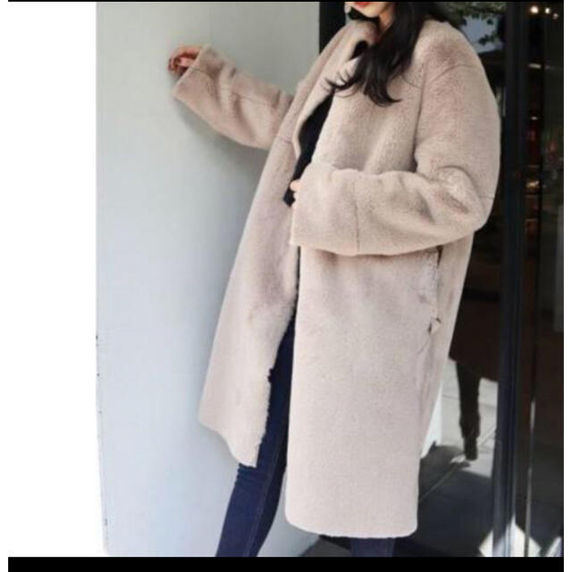 EMODA(エモダ)のemoda リバーシブルムートンコート レディースのジャケット/アウター(ロングコート)の商品写真