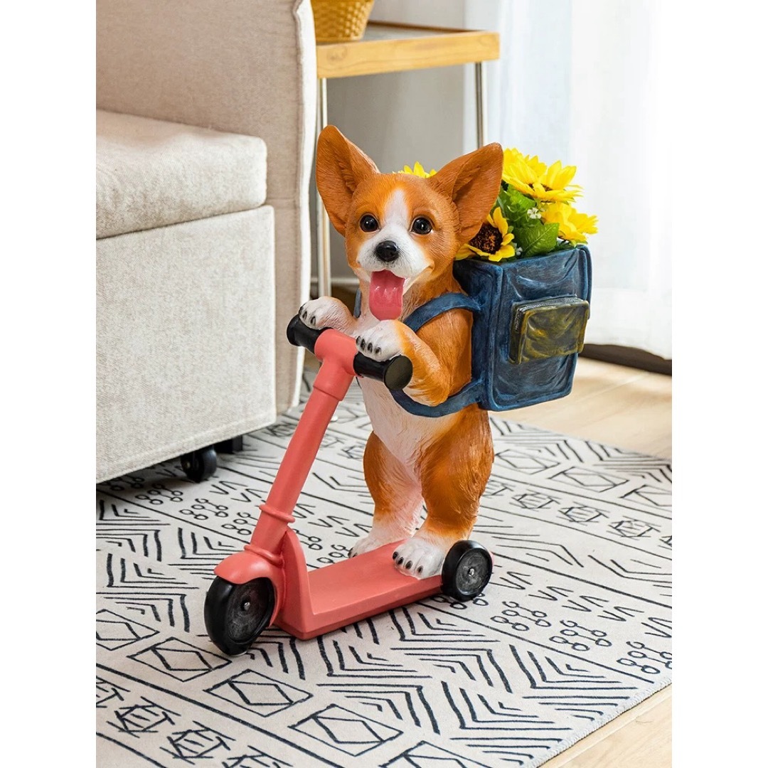 新品 収納 置物 植木鉢 盆栽工芸品 コーギー犬雑貨 室内飾りの 新品 収納 置物 植木鉢 盆栽工芸品 コーギー犬雑貨 室内飾りの