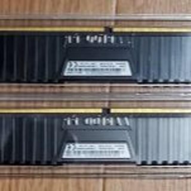 CORSAIR DDR4-3333MHz 8GB×2枚 メモリクーラー付きスマホ/家電/カメラ