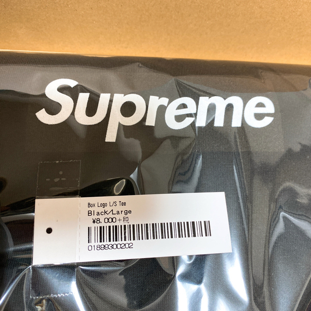 Supreme Box Logo L/S Tee Black L 国内正規品