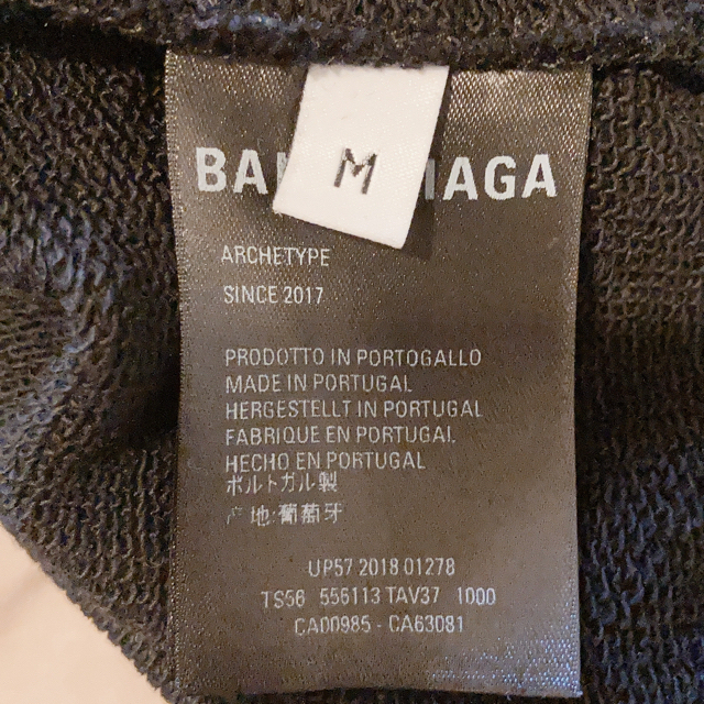 最安値格安】 Balenciaga - BALENCIAGA パーカー黒の通販 by