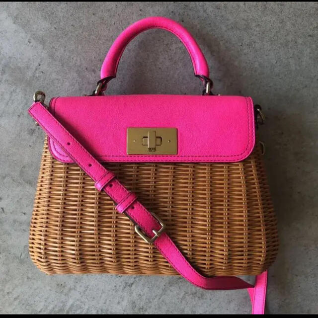 KATE SPADE SATURDAY(ケイトスペードサタデー)のぽんぽこりん様専用★セール‼️超美品　ケイトスペードカゴバッグ レディースのバッグ(かごバッグ/ストローバッグ)の商品写真