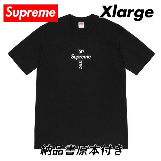 Supreme Cross Box Logo Tee Black XL 国内正規