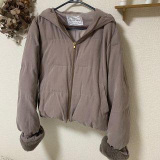 マジェスティックレゴン(MAJESTIC LEGON)ののん様専用【美品】マジェスティックレゴン ダウンジャケット ピンクベージュ(ダウンジャケット)