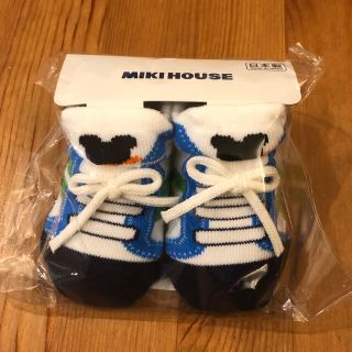 ミキハウス(mikihouse)の新品未使用　ミキハウス　ベビー靴下　シューズ風(靴下/タイツ)