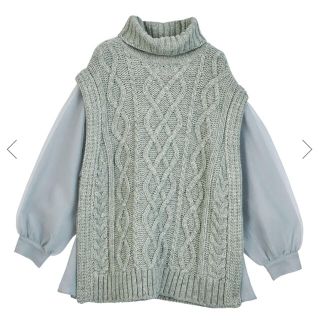 アメリヴィンテージ(Ameri VINTAGE)のAMERI UNDRESSED COTTON CANDY SLEEVE KNIT(ニット/セーター)