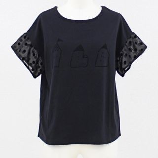 プードゥドゥ(POU DOU DOU)のPOUDOUDOU シフォン袖Tシャツ(Tシャツ(半袖/袖なし))