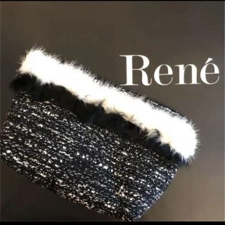 ルネ(René)の新品非売品♡RENE♡ルネ フラッフィーポーチ ファー ノベルティ.*(ポーチ)