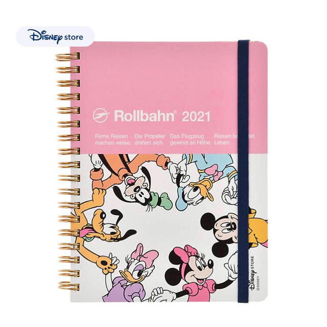 Disney(ディズニー)のディズニーストア　ロルバーン　手帳　2021 インテリア/住まい/日用品の文房具(カレンダー/スケジュール)の商品写真