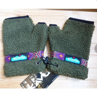 カブー(KAVU)の新品 KAVUカブー ボアグローブ 深緑Mサイズ(手袋)