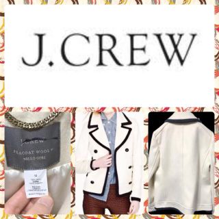 ジェイクルー(J.Crew)のJ.クルー「スタジアムクロス」　ホワイト　Pコート(ピーコート)