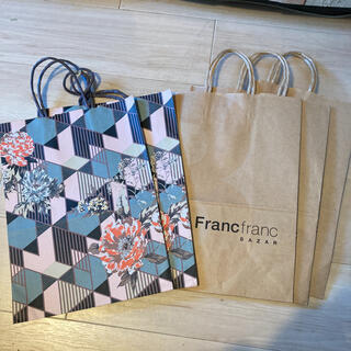 フランフラン(Francfranc)のFrancfranc 紙袋セット(ショップ袋)