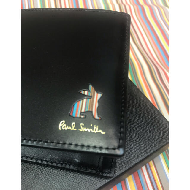 Paul Smith - 新品未使用 ポールスミス 折財布（ブラック/ラビット）の ...