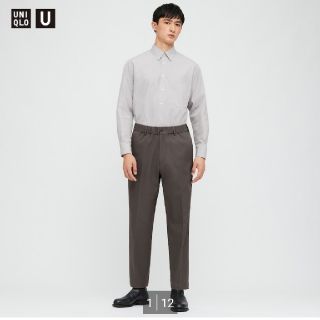 ユニクロ(UNIQLO)の[新品] ﾕﾆｸﾛU ﾜｲﾄﾞﾌｨｯﾄﾃｰﾊﾟｰﾄﾞﾊﾟﾝﾂ 2020秋冬(スラックス)