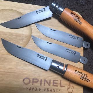 オピネル(OPINEL)のSランク オピネル Opinel No.9 カーボン 黒錆加工済み　綺麗③(調理器具)