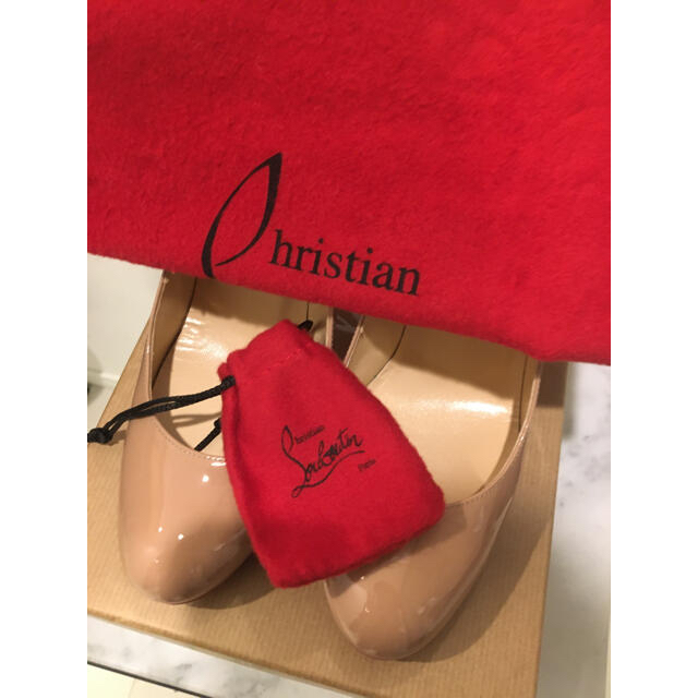 Christian Louboutin(クリスチャンルブタン)の美品★クリスチャンルブタン 定番パンプル 35 ベージュ レディースの靴/シューズ(ハイヒール/パンプス)の商品写真