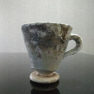 ゴムちゃん様専用【備前焼 白備前 台付きマグカップ】Bizen ware Mug(陶芸)