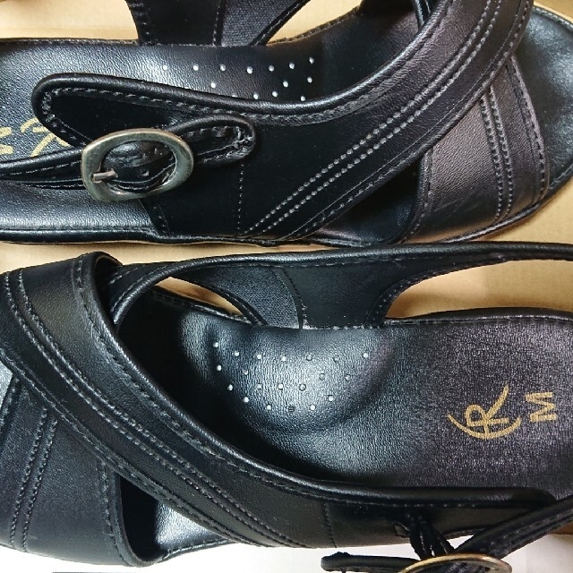 ナースシューズ 黒/Mサイズ レディースの靴/シューズ(サンダル)の商品写真