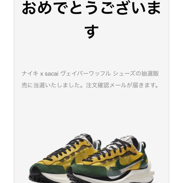 NIKE(ナイキ)のSACAI × NIKE VAPOR WAFFLE  27センチ メンズの靴/シューズ(スニーカー)の商品写真