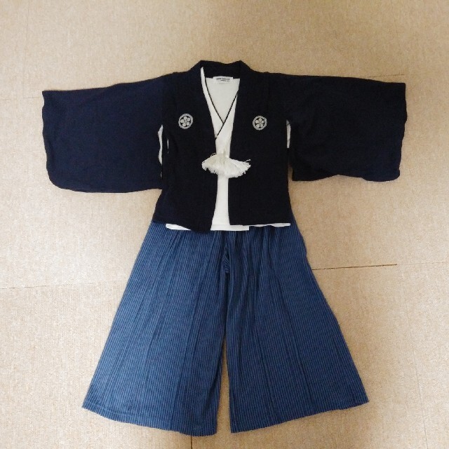 【美品！】　袴　男の子　 キッズ/ベビー/マタニティのキッズ服男の子用(90cm~)(和服/着物)の商品写真