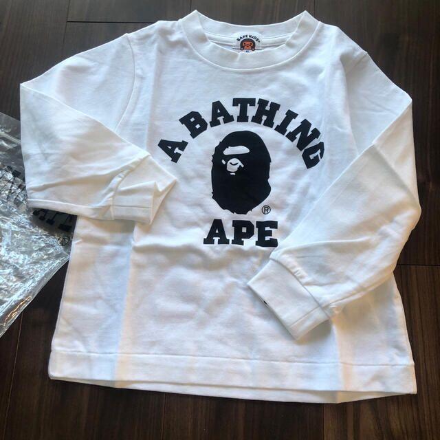 A BATHING APE(アベイシングエイプ)のBAPE キッズ長袖Tシャツ キッズ/ベビー/マタニティのキッズ服男の子用(90cm~)(Tシャツ/カットソー)の商品写真