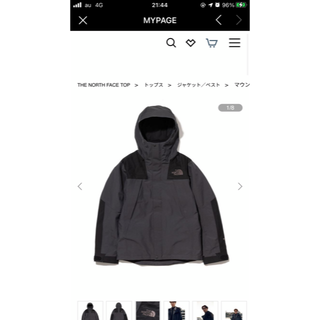 ザノースフェイス(THE NORTH FACE)のweb限定 north face マウンテンジャケット np12032r L(マウンテンパーカー)