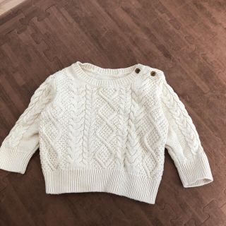 ベビーギャップ(babyGAP)の baby gap★コットンニット★ケーブルセーター6-12m(ニット/セーター)