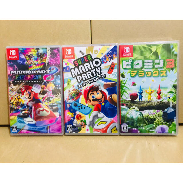 独特の素材 Nintendo Switch - 3台 ○マリオカート8 ○マリオパーティ