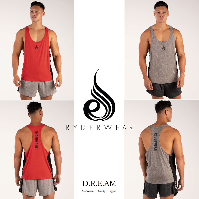 BSX STRINGER T-BACK[RED:S,L GREY:S,L,XL]