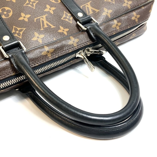 ルイヴィトン LOUIS VUITTON ポルトドキュマン・ヴォワヤージュ M40225 モノグラム・マカサー ビジネスバッグ ブリーフケース モノグラムキャンバス ブラウン