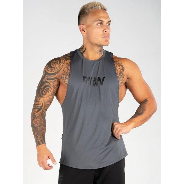 メンズMENS POWER BALLER TANK CHARCOAL[S]