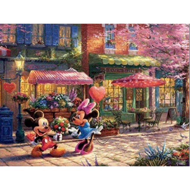 Disney 新品 ディズニー トーマスキンケード ミッキー ミニー ジグソーパズル 500の通販 By Amiria S Shop ディズニー ならラクマ