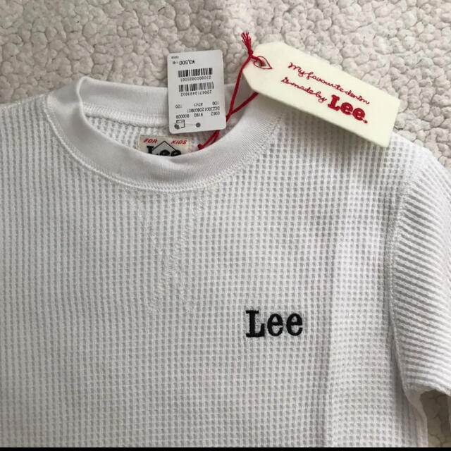 Lee(リー)のLee キッズ リー WEB限定 ワッフルTシャツ Tシャツ 120 ホワイト キッズ/ベビー/マタニティのキッズ服女の子用(90cm~)(Tシャツ/カットソー)の商品写真