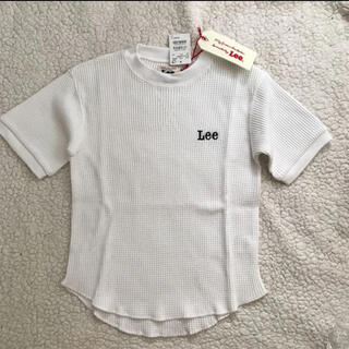 リー(Lee)のLee キッズ リー WEB限定 ワッフルTシャツ Tシャツ 120 ホワイト(Tシャツ/カットソー)
