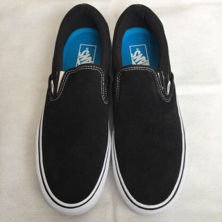 ヴァンズ(VANS)の28cm vans スエード スリッポン US10 ブラック 黒 革靴(スリッポン/モカシン)