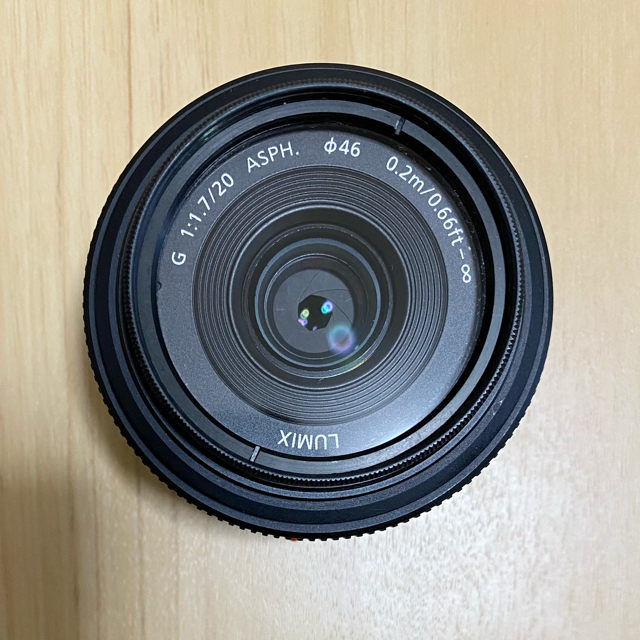 【お試し価格！】 Panasonic - Panasonic  LUMIX  カメラレンズ　単焦点　H-H020 レンズ(単焦点)