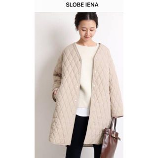 スローブイエナ(SLOBE IENA)のRENUキルティングロングブルゾン　SLOBE IENA 新品タグ付き(ブルゾン)